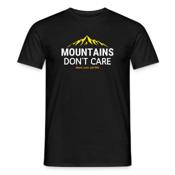 Les montagnes ne connaissent pas de titre - T-shirt homme - noir - Devant - AI Model Male 178 light (178cm)