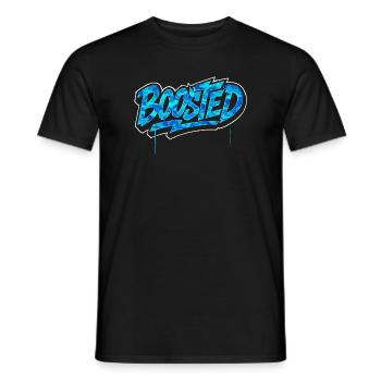Boosted Saying Camouflage JDM Tuning - Men's T-Shirt - black - Front - AI Model Male 178 light (178cm)