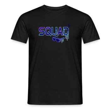 Squad Cyber Neon Goggles Party Gaming Team - Men's T-Shirt - black - Front - AI Model Male 178 light (178cm)