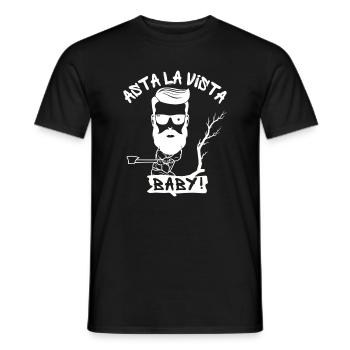Asta La Vista, Baby! - Lumberjack Extreme - Men's T-Shirt - black - Front - AI Model Male 178 light (178cm)
