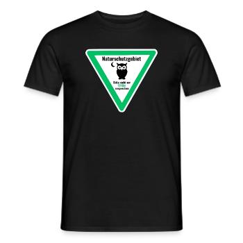 Nachteule Bitte nicht vor 10 Uhr ansprechen - Männer T-Shirt - Schwarz - Vorne - AI Model Male 178 light (178cm)