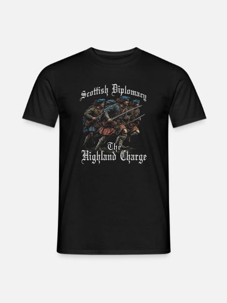 Highlander Clan Krieger | Schottland Geschichte - Männer T-Shirt - Schwarz