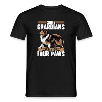 Shetland Sheepdog Sheltie Dog Breed - Men's T-Shirt - black - Front - AI Model Male 178 light (178cm)