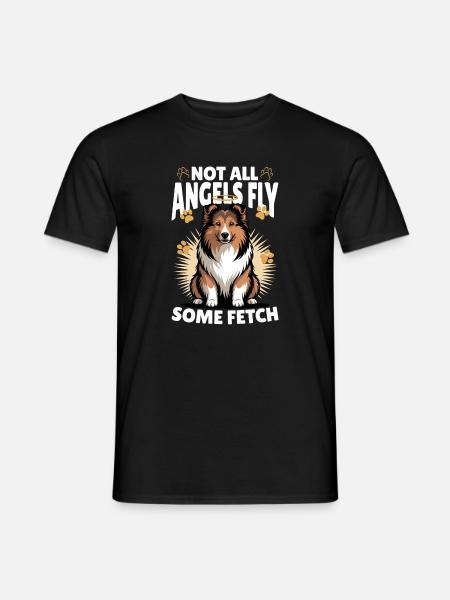 Chien Shetland Sheltie Race - T-shirt homme - noir