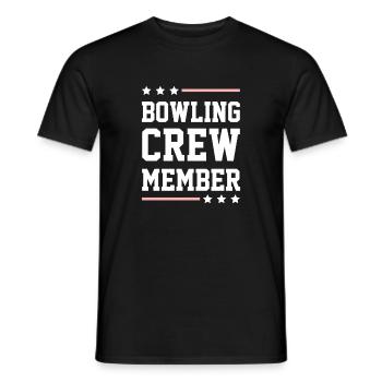 Bowling Crew - Men's T-Shirt - black - Front - AI Model Male 178 light (178cm)