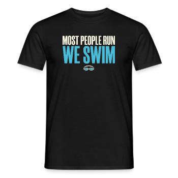 Swimming Competition Swimming Mom Swim Team Gift - Men's T-Shirt - black - Front - AI Model Male 178 light (178cm)