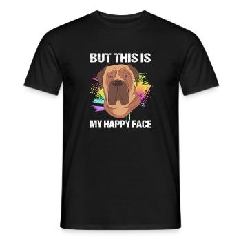 Bullmastiff - T-shirt homme - noir - Devant - AI Model Male 178 light (178cm)