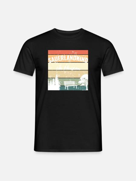 Sauerlandkind im Herzen – Mein Zuhause - Männer T-Shirt - Schwarz