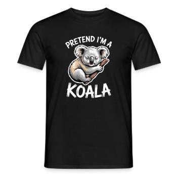 Koala Sprüche Koalas Lustiges Koala Geschenk - Männer T-Shirt - Schwarz - Vorne - AI Model Male 178 light (178cm)