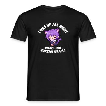 Drame coréen K-Pop - T-shirt homme - noir - Devant - AI Model Male 178 light (178cm)