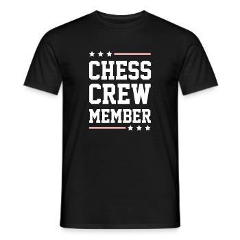 Chess Crew - Männer T-Shirt - Schwarz - Vorne - AI Model Male 178 light (178cm)