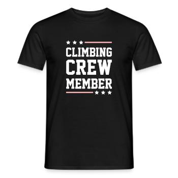 Climbing Crew - Männer T-Shirt - Schwarz - Vorne - AI Model Male 178 light (178cm)