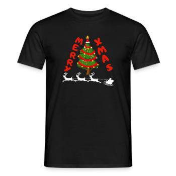 Christmas - Männer T-Shirt - Schwarz - Vorne - AI Model Male 178 light (178cm)