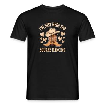 Square Dancing Square Dancer Geschenke - Männer T-Shirt - Schwarz - Vorne - AI Model Male 178 light (178cm)
