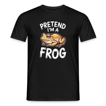 Expressions de grenouilles, Grenouilles, drôle de cadeau de grenouille - T-shirt homme - noir - Devant - AI Model Male 178 light (178cm)