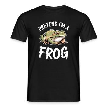 Expressions de grenouilles, Grenouilles, drôle de cadeau de grenouille - T-shirt homme - noir - Devant - AI Model Male 178 light (178cm)