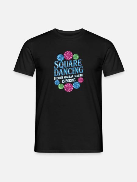 Square Dancing Square Dance Geschenke - Männer T-Shirt - Schwarz