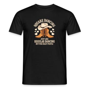 Square Dance Square Dancing Geschenk - Männer T-Shirt - Schwarz - Vorne - AI Model Male 178 light (178cm)