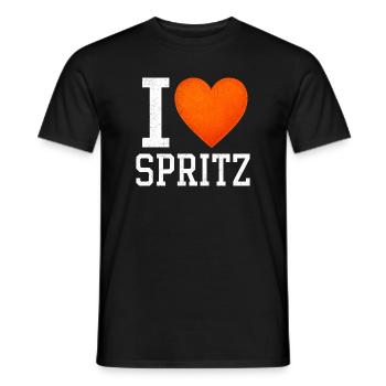 I Love Spritz Party  - Männer T-Shirt - Schwarz - Vorne - AI Model Male 178 light (178cm)