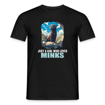 Nerze Nerz - Männer T-Shirt - Schwarz - Vorne - AI Model Male 178 light (178cm)