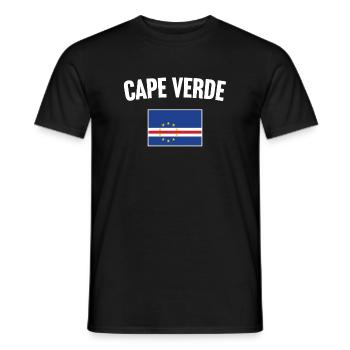 Cape Verde Flag - Men's T-Shirt - black - Front - AI Model Male 178 light (178cm)