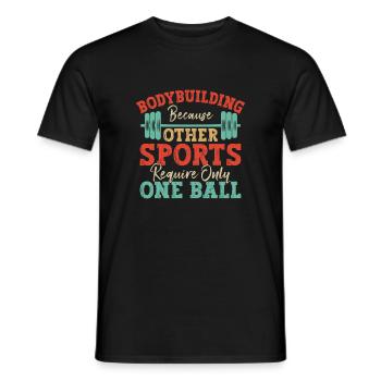 Fitness Motivation Bodybuilder Other Require Only - Men's T-Shirt - black - Front - AI Model Male 178 light (178cm)