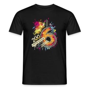 2006 Jubiläum Limited Edition Geburtstag - Männer T-Shirt - Schwarz - Vorne - AI Model Male 178 light (178cm)