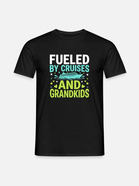 Kreuzfahrt-oma, Oma An Deck, - Männer T-Shirt - Schwarz