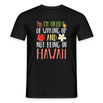 Hawaii - Men's T-Shirt - black - Front - AI Model Male 178 light (178cm)
