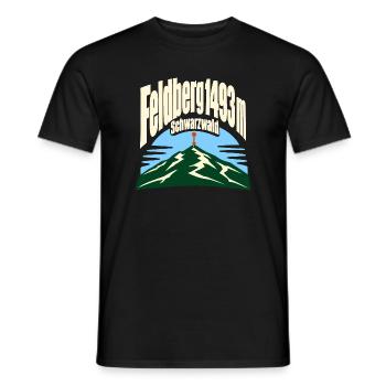 Schwarzwald Feldberg 1493 m Summit Pride - Men's T-Shirt - black - Front - AI Model Male 178 light (178cm)