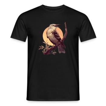 Spottdrosseln Spottdrossel - Männer T-Shirt - Schwarz - Vorne - AI Model Male 178 light (178cm)