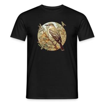 Spottdrosseln Spottdrossel - Männer T-Shirt - Schwarz - Vorne - AI Model Male 178 light (178cm)