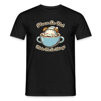 Bitte Nicht Stören: Kaffeebärchen - Männer T-Shirt - Schwarz - Vorne - AI Model Male 178 light (178cm)