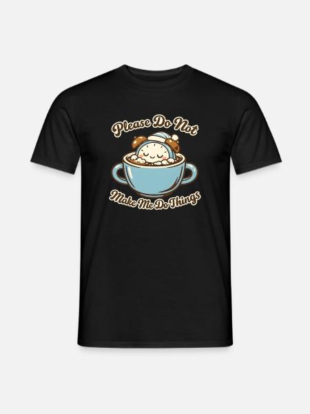 Bitte Nicht Stören: Kaffeebärchen - Männer T-Shirt - Schwarz