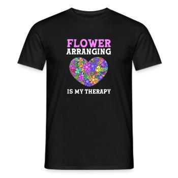 Floristik Florist Blumenhändler Blumenstrauß - Männer T-Shirt - Schwarz - Vorne - AI Model Male 178 light (178cm)