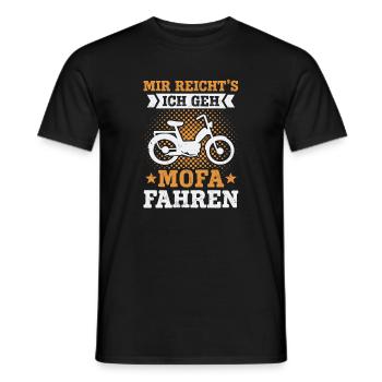 Mofa Moped Roller Mofafahrer Mofaroller - Männer T-Shirt - Schwarz - Vorne - AI Model Male 178 light (178cm)