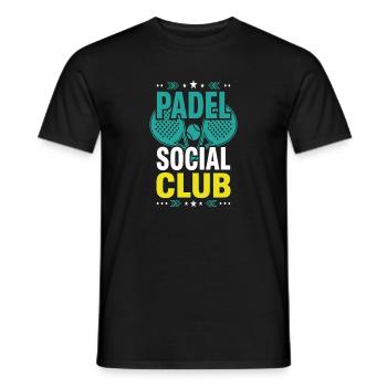 Padel-mädchen Padel-spieler Padel-tennis-geschenk - Männer T-Shirt - Schwarz - Vorne - AI Model Male 178 light (178cm)
