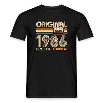 40 ans, 40e anniversaire - T-shirt homme - noir - Devant - AI Model Male 178 light (178cm)