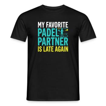 Padel-mädchen Padel-spieler Padel-tennis-geschenk - Männer T-Shirt - Schwarz - Vorne - AI Model Male 178 light (178cm)