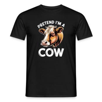 Kuh Sprüche Kühe Lustiges Kuh Geschenk - Männer T-Shirt - Schwarz - Vorne - AI Model Male 178 light (178cm)