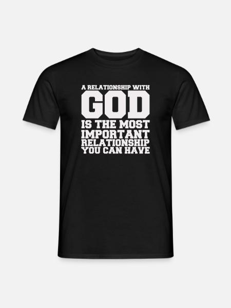 a_relationship_with_god - T-shirt homme - noir