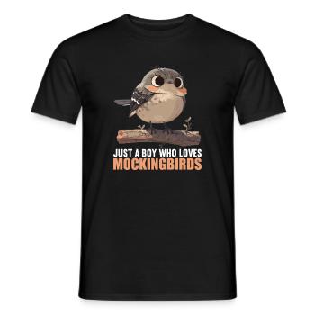 Spottdrosseln Spottdrossel - Männer T-Shirt - Schwarz - Vorne - AI Model Male 178 light (178cm)