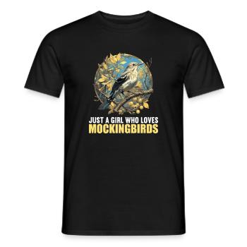 Spottdrosseln Spottdrossel - Männer T-Shirt - Schwarz - Vorne - AI Model Male 178 light (178cm)