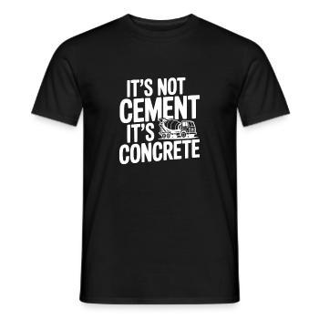 Es ist kein Zement, es ist Beton - Männer T-Shirt - Schwarz - Vorne - AI Model Male 178 light (178cm)