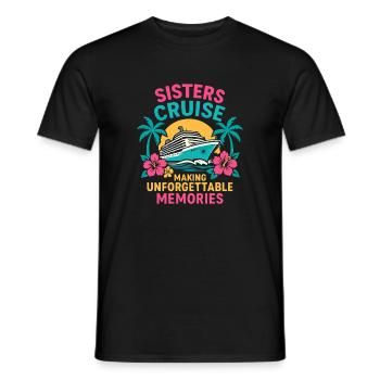 Nurses' Cruise: Unforgettable Memories - Men's T-Shirt - black - Front - AI Model Male 178 light (178cm)