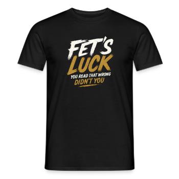 Fait Luck Humour Dire des Drôles D - T-shirt homme - noir - Devant - AI Model Male 178 light (178cm)