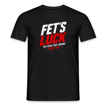 Fait Luck Humour Dire des Drôles D - T-shirt homme - noir - Devant - AI Model Male 178 light (178cm)