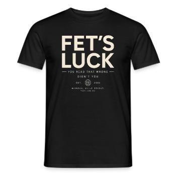 Fait Luck Humour Dire des Drôles D - T-shirt homme - noir - Devant - AI Model Male 178 light (178cm)