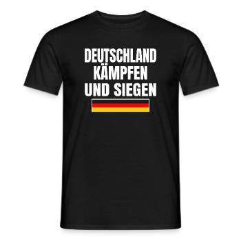 Deutschland Fan - Männer T-Shirt - Schwarz - Vorne - AI Model Male 178 light (178cm)