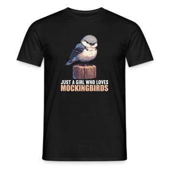 Spottdrosseln Spottdrossel - Männer T-Shirt - Schwarz - Vorne - AI Model Male 178 light (178cm)